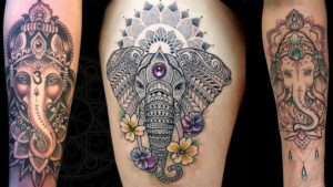 Read more about the article An Elephant Mandala Tattoo Featuring A Ganesha Mandala Design