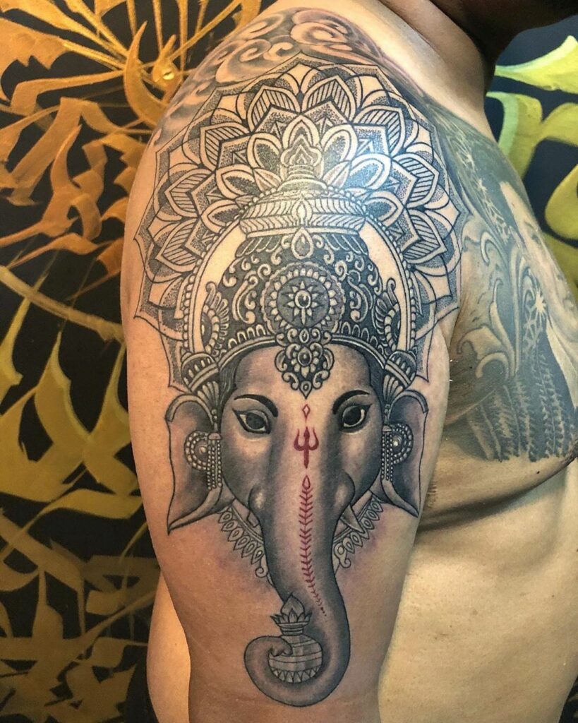 ganeshtattoo Mandala Ganesha tattoo design