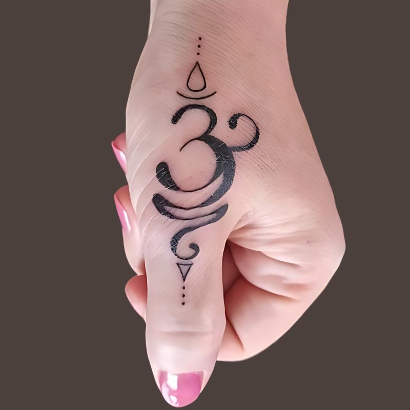 Om Sanskrit Symbol Breathe Tattoos