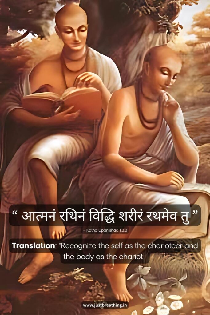 Spiritual Yoga Quotes In Sanskrit Form Ancient History Of Indian Upanishad, Bhagavad Gita And Patanjali Yoga Sut